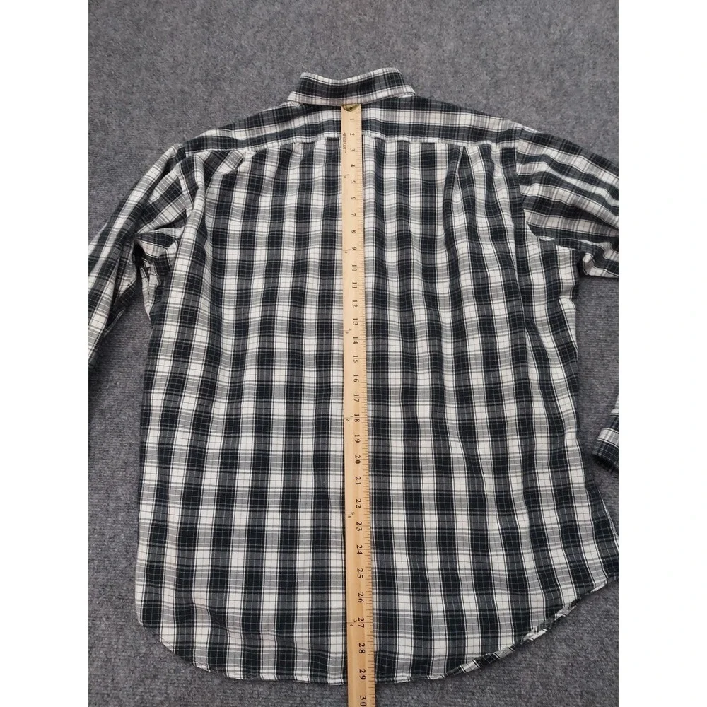 Polo Ralph Lauren Shirt Mens XL Blue Plaid‎ Classic Fit Button Down Long Sleeve